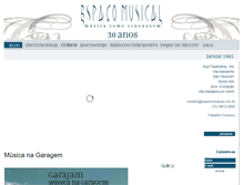 Tablet Screenshot of espacomusical.com.br